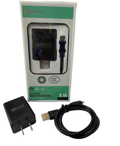 Cable Cargador Micro Usb Unno 1.5m Negro Celular Tablet