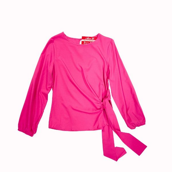 Blusa amarrada al cuello hot sale