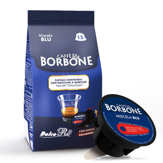 Caffè Borbone Cápsulas Miscela Nobile Blu - ShopMundo