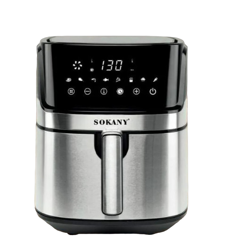 Freidora de aires air fryer digital de 8 litros smart wifi y app tuya smart  sokany sk-zg-8042 