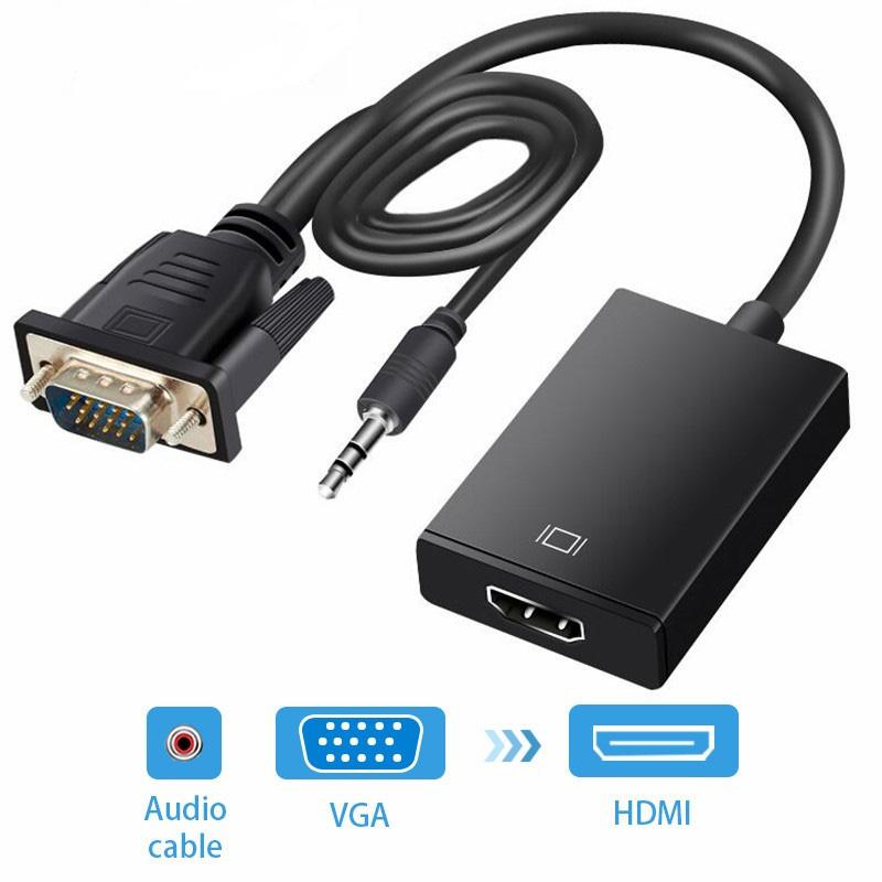 Adaptador VGA a HDMI con Audio - ShopMundo