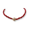 Aida Perdomo Choker en Mostacillas con Perla Grande