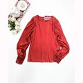 Ana V Blusa Cuello Redondo Sequin Sleeves