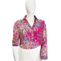 Ana V Blusa con Escote V Mangas Largas