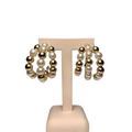 Aretes Triple de Perlas