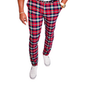 Patocchi Pantalón de Cuadro Italiano de Elegancia Urbana