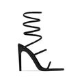 Tacones Laurent-70 con Tirantes en Espiral