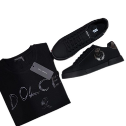 Set DG T-Shirt y Tenis Negros