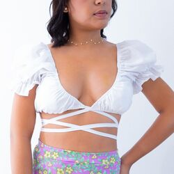Yojanna Valera Crop Top Lia con Tirantes Ajustables