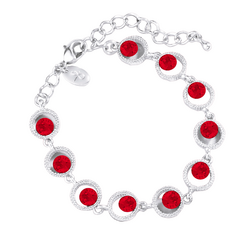 Lifestones Pulsera de Celebración Plateada