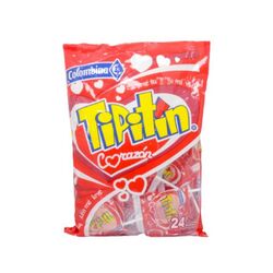 Tipitín Paletas de Corazón 24 Unidades
