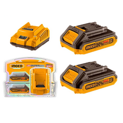 Ingco UFBCPK1222 Kit de Batería y Cargador 2AH