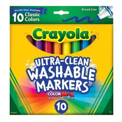 Crayola Caja de Marcadores Lavable 10/1