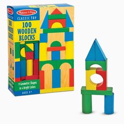 Melissa and Doug Bloques en Madera Multicolor para Armar