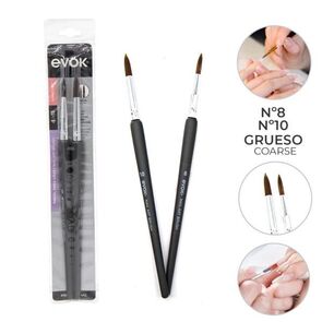 Evok Pincel Para Uñas No.8 y No. 10
