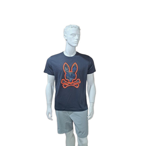 Psycho Bunny Camiseta Lisa con Logo en el Centro
