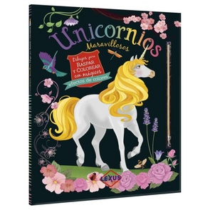 Unicornios Maravillosos, Dibujos Para Raspar y Colorear