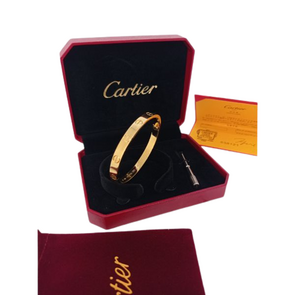 Brazalete Gold Love Estilo Cartier