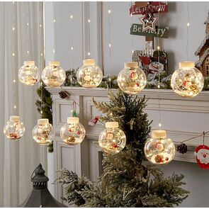 Guirnalda de Luces Esferas Navideñas