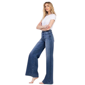 Jeans Alto Estilo Straight Fit