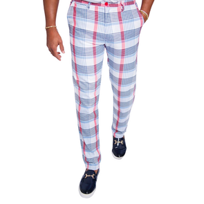 Patocchi Pantalón de Cuadro Italiano de Estilo Vanguardista