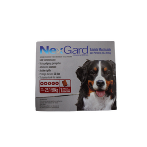 Nexgard Tableta Anti Pulgas y Garrapatas para Perros de 25 a 50kg