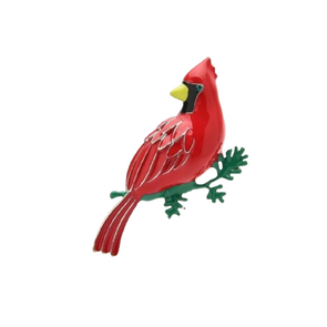 Broche de Cardinal Rojo