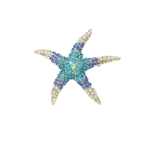 Broche Estrella de Mar Azul