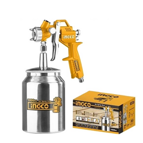 Ingco ASG3105 Pistola de Pintura con Tanque Inferior de 1000 CC