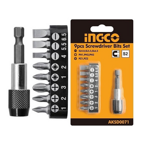 Ingco AKSD0071 Set Puntas de Destornillador