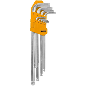 Ingco HHK12092 Set de Llave Allen L Hexagonal Punta Esférica