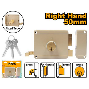 Ingco LKRL150R2FC Cerradura para Puerta de Metal