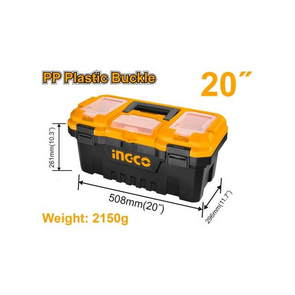Ingco PBX2001 Caja de Herramientas con Broche de Plástico