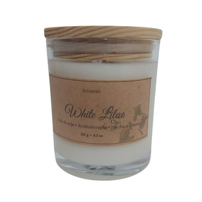 Artisens White Lilac Vela de Soja para Aromaterapia