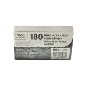 Mead Tarjetas de Notas Rayadas