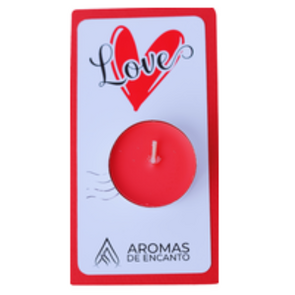 Aromas de Encanto Tag con Velita para Souvenir