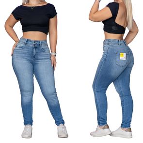 Kancan Skinny Jeans con Doble Botones