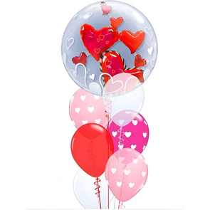 Arreglo de Globos Corazones
