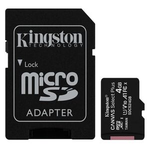 Kingston Adaptador de Memoria SD + Memoria SD 4GB