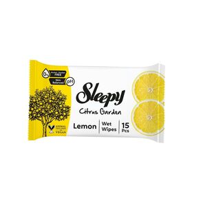 Sleepy Citrus Garden Lemon Toallitas Húmedas 15 Piezas