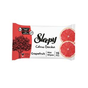 Sleepy Citrus Garden Grapefruit Toallitas Húmedas 15 Piezas