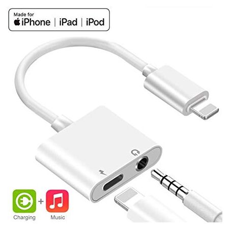 DEPO TIENDA Adaptador de Audio y Carga para iPhone