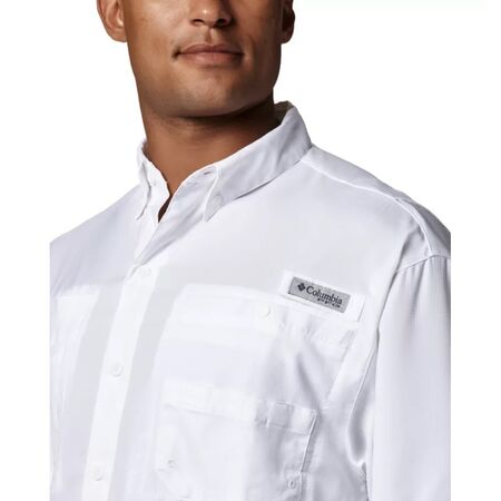 Columbia PFG Tamiami II Camisa Hombre Manga Corta Blanca