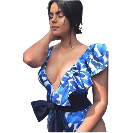 Tendencia Tropical RD Traje de Baño Floral
