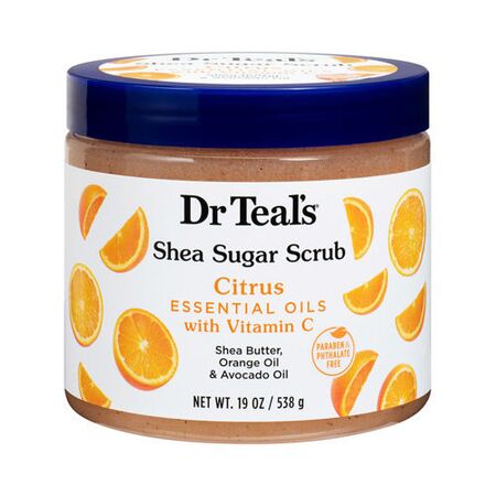 Dr Teals Shea Sugar Scrub with Citrus, Vitamin C, and Essential Oils