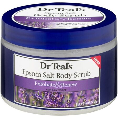 Dr Teals Epsom Salt Body Scrub Exfoliate & Renew with Lavander