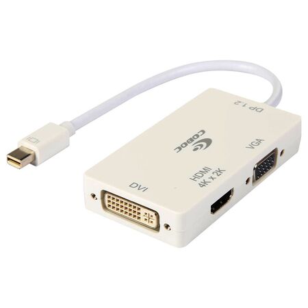 Coboc Mdp122Hdv-6-Wh Adaptador 3 en 1