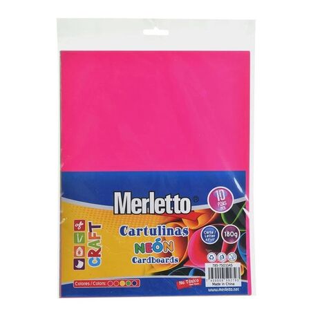 Merletto Cartulinas de Color Neón