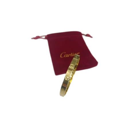 Brazalete Gold Love Slim Estilo Cartier