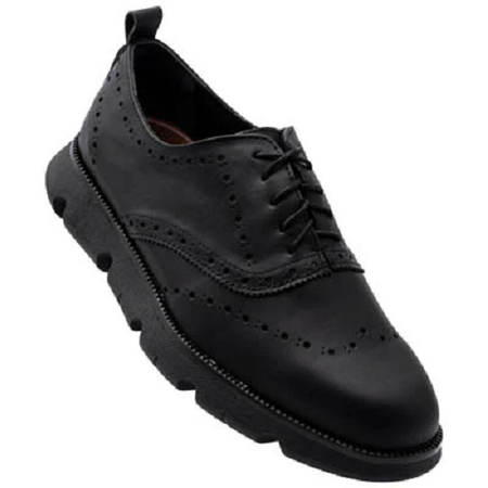 Valetz Flex Oxford Brogue Negro Piel